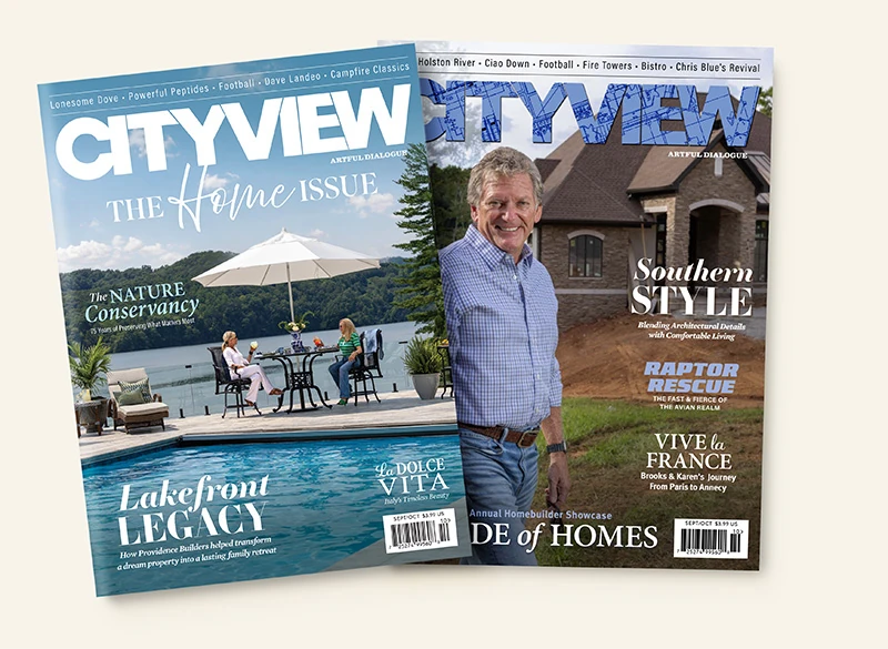 Two Cityview magazine covers featuring Providence Builders homes