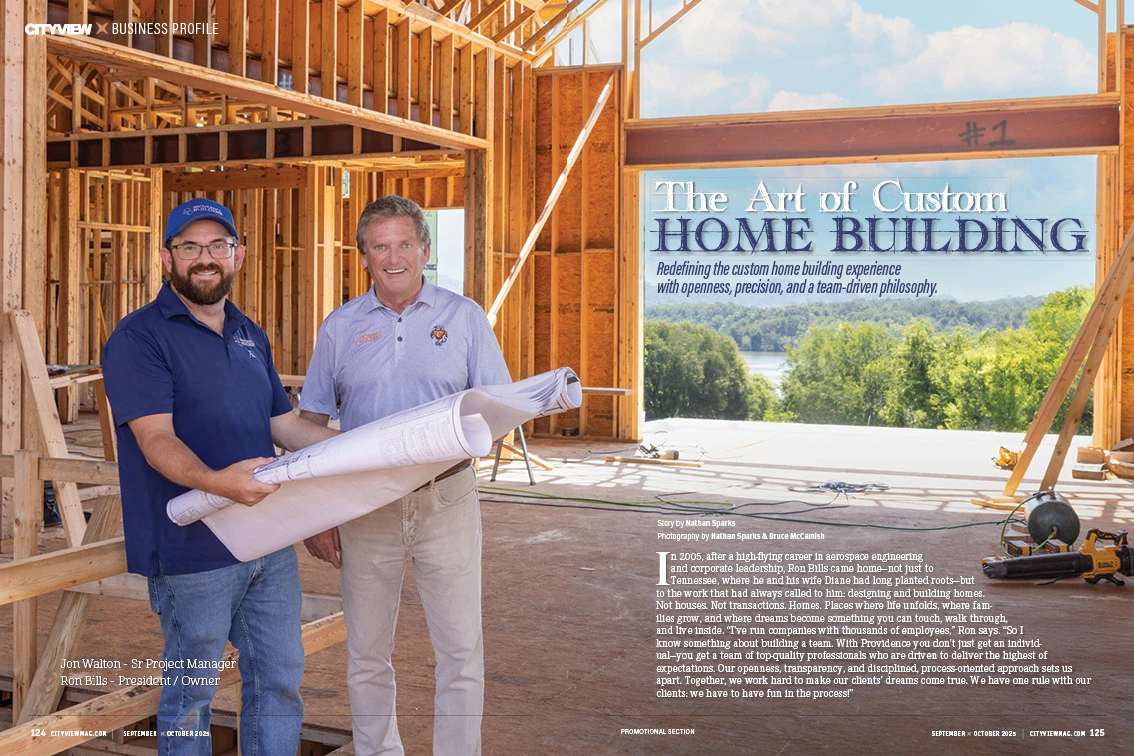 Cityview feature spread: The Art of Custom Home Building