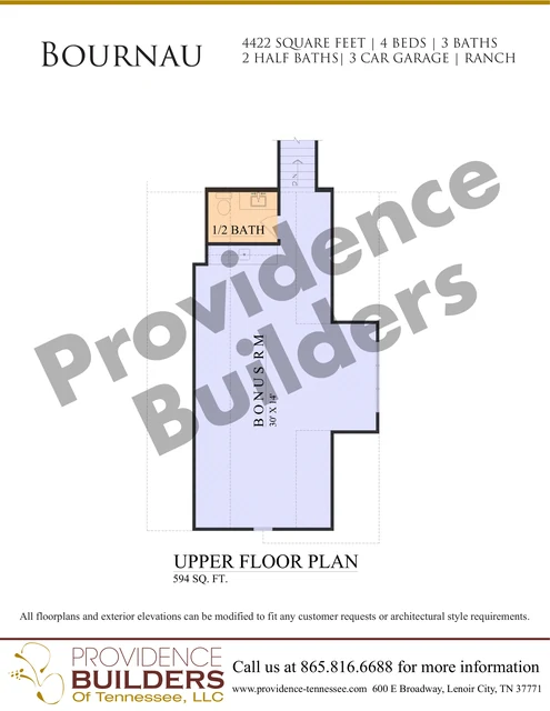 Bournau original plan sheet 3